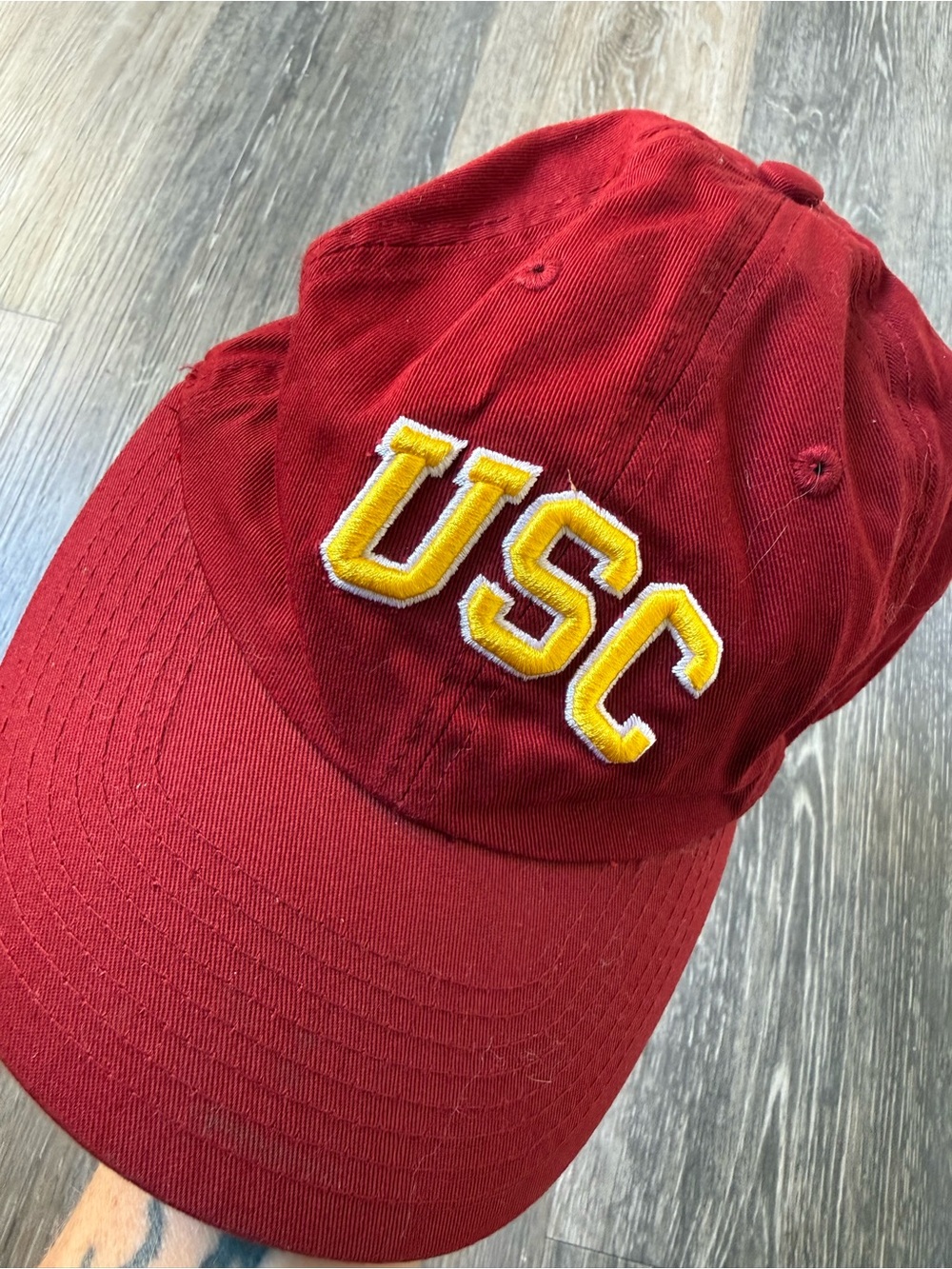 USC Embroidered Red Baseball Cap